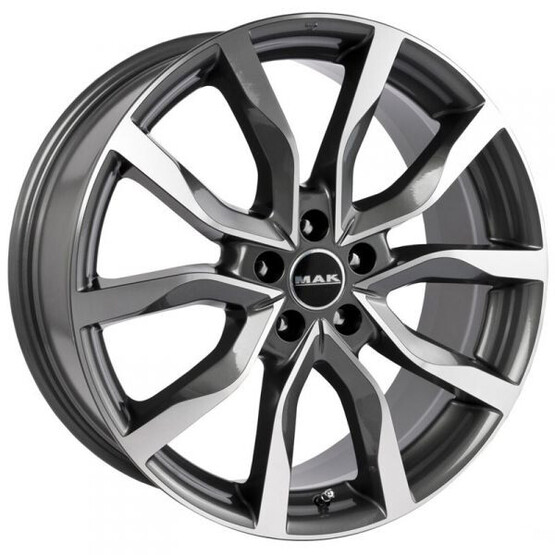 Диск Mak Highlands 19x8 5x120 ET38 DIA72.60 GUN METALLIC-MIRROR FACE
