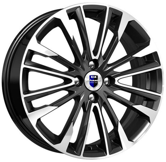 Диск K&K Сильверстоун 17x6.50 4x100 ET41 DIA60.10 АЛМАЗ ЧЕРНЫЙ