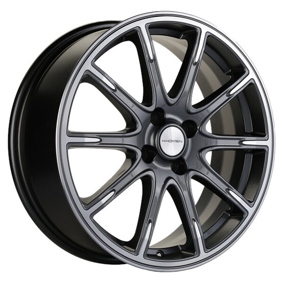 Диск Khomen 1707 17x6.50 4x100 ET43 DIA60.10 GRAY-FP