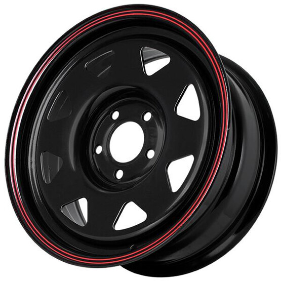 Диск Grizzly Sw01 17x9 5x150 ET-25 DIA110.10 SHINNING BLACK WITH 2 RED LINE