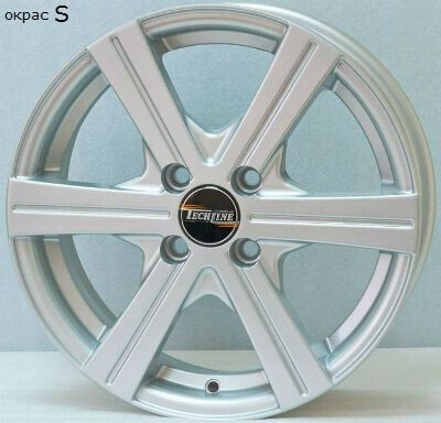 Диск Tech Line 544 15x6 4x100 ET45 DIA60.10 S