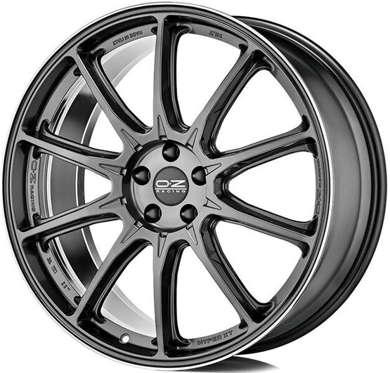 Диск Oz Hyper Xt Hlt 20x10.50 5x112 ET26 DIA66.60 STAR GRAPHITE DIAMOND LIP