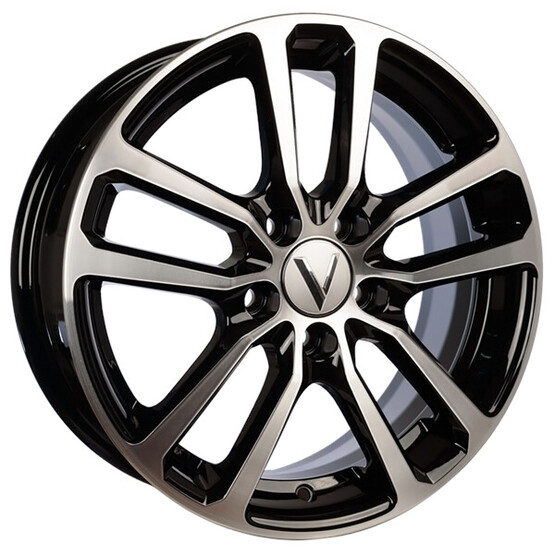 Диск Вектор B209 15x6 5x100 ET40 DIA57.10 АЛМАЗ ЧЕРНЫЙ