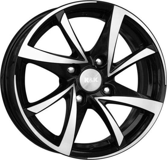 Диск K&K Игуана 15x6.50 4x100 ET35 DIA67.10 АЛМАЗ ЧЕРНЫЙ