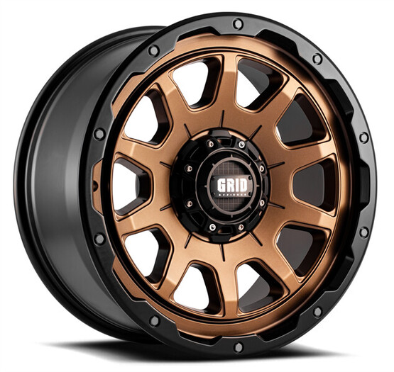 Диск Grid Off-Road Gd15 20x9 6x135 ET15 DIA108.10 MATTE BRONZE WITH BLACK LIP