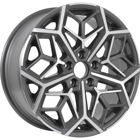 Диск Kdw Kd1710 17x7 5x108 ET50 DIA63.30 GREY_FRONT_POLISHED
