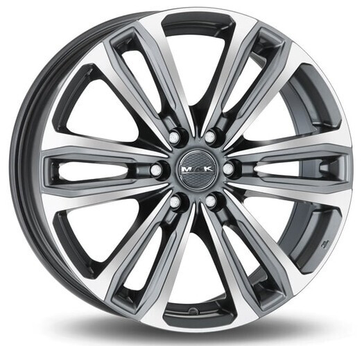 Диск Mak Safari 6 17x7.50 6x139.70 ET30 DIA112 GUN MET-MIRROR FACE