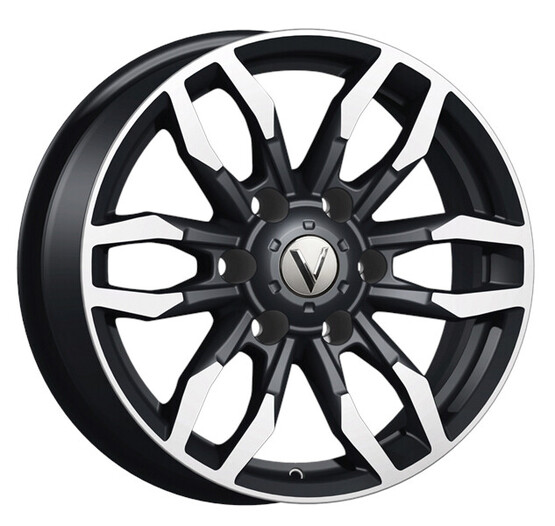 Диск Вектор B228 17x7.50 6x139.70 ET38 DIA100.10 АЛМАЗ ЧЕРНЫЙ