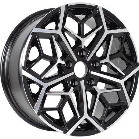 Диск Kdw Kd1710 17x7 5x114.30 ET50 DIA67.10 BLACK_FRONT_POLISHED