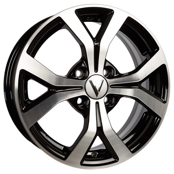 Диск Вектор K147 15x6 4x100 ET40 DIA60.10 АЛМАЗ ЧЕРНЫЙ