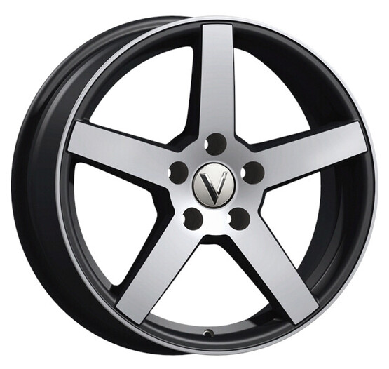 Диск Вектор B261 17x7 5x114.30 ET40 DIA66.10 АЛМАЗ ЧЕРНЫЙ