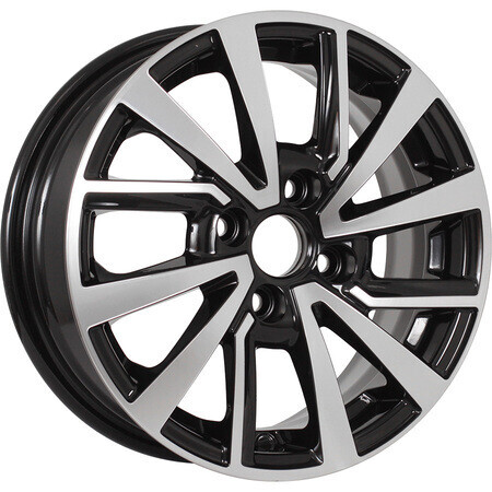 Диск Kdw Kd1430 14x5.50 4x100 ET40 DIA56.60 BLACK_FRONT_POLISHED