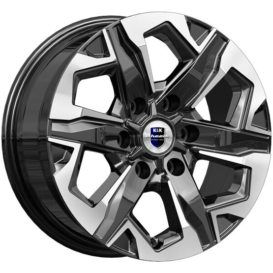 Диск K&K Тейт 17x7.50 6x139.70 ET25 DIA106.10 АЛМАЗ ЧЕРНЫЙ