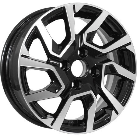 Диск Kdw Kd1420 14x5.50 4x98 ET35 DIA58.60 BLACK_FRONT_POLISHED