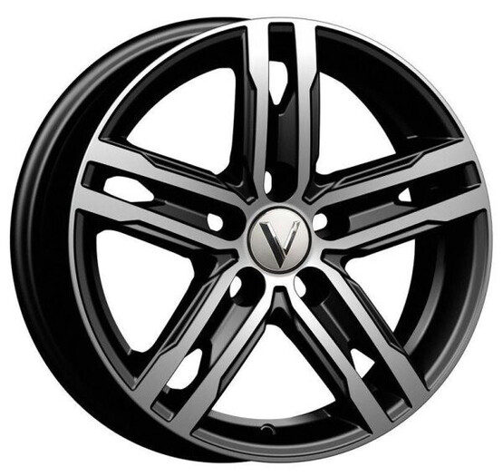 Диск Вектор B178 15x6 5x100 ET38 DIA57.10 АЛМАЗ ЧЕРНЫЙ