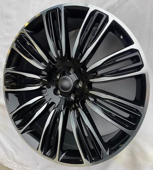 Диск Replica Fr Fp816 22x9.50 5x108 ET45 DIA63.40 BLACK MACHINED FACE