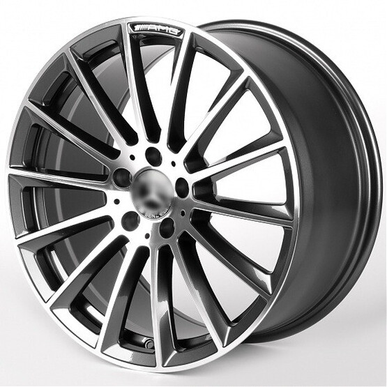 Диск Iwheel Ivf-3061 19x8.50 5x112 ET36 DIA66.50 ГРАФИТ + ПОЛИРОВАННЫЕ СПИЦЫ