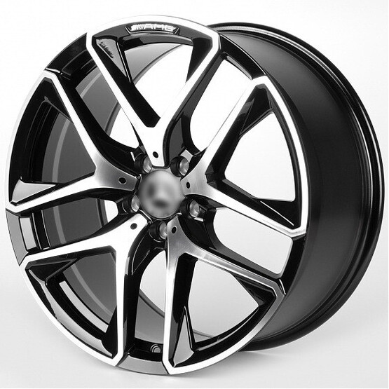 Диск Iwheel Ivf-3142 20x9.50 5x112 ET45 DIA66.50 ЧЁРНЫЙ ГЛЯНЦЕВЫЙ + ПОЛИРОВАННЫЕ СПИЦЫ