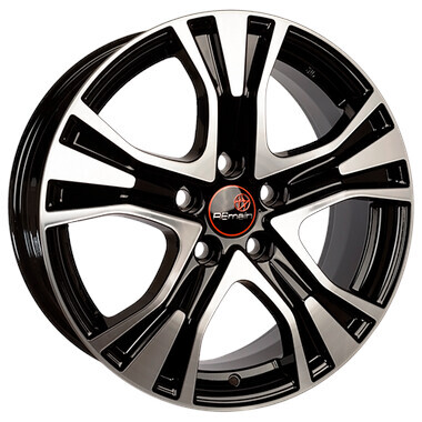 Диск Вектор В159 17x7 5x112 ET40 DIA57.10 BLACK POLISHED