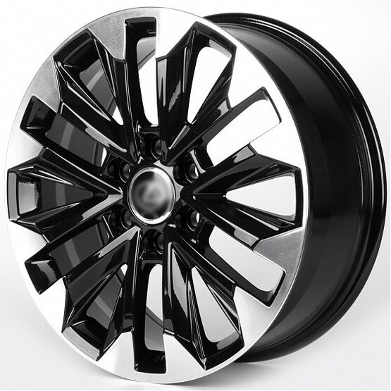 Диск Iwheel Ivf-3123 20x8 6x139.70 ET55 DIA95.10 ЧЁРНЫЙ ГЛЯНЦЕВЫЙ + ПОЛИРОВАННЫЕ СПИЦЫ