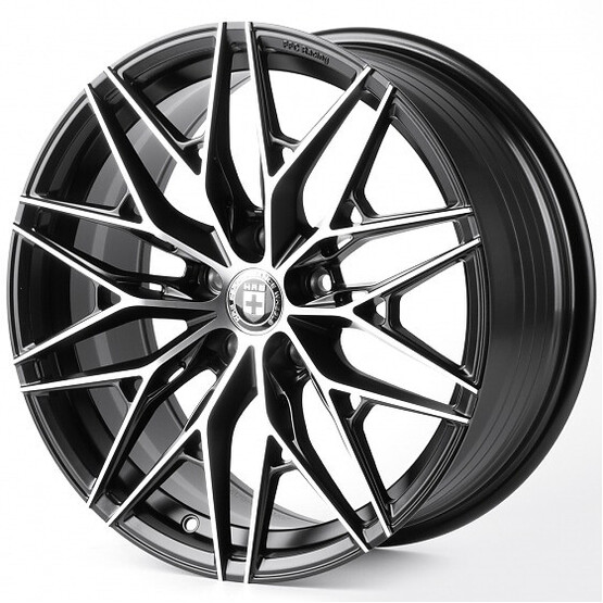 Диск Hre Fc003 19x8.50 5x114.30 ET35 DIA73.10 ЧЁРНЫЙ МАТОВЫЙ + ПОЛИРОВАННЫЕ СПИЦЫ