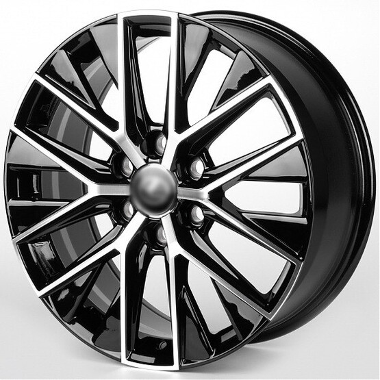 Диск Iwheel Ivf-3219 20x8 6x139.70 ET55 DIA95.10 ЧЁРНЫЙ ГЛЯНЦЕВЫЙ + ПОЛИРОВАННЫЕ СПИЦЫ