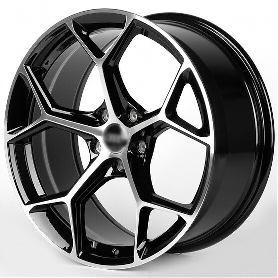 Диск Iwheel Ivf-3206 19x8.50 5x112 ET35 DIA66.45 ЧЁРНЫЙ ГЛЯНЦЕВЫЙ + ПОЛИРОВАННЫЕ СПИЦЫ