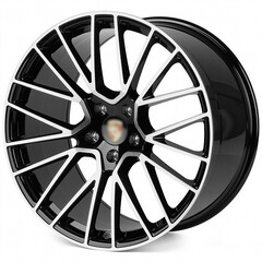 Диск Skill Fg410-Sk349 21x9.50 5x130 ET46 DIA71.60 ЧЁРНЫЙ ГЛЯНЦЕВЫЙ + ПОЛИРОВАННЫЕ СПИЦЫ