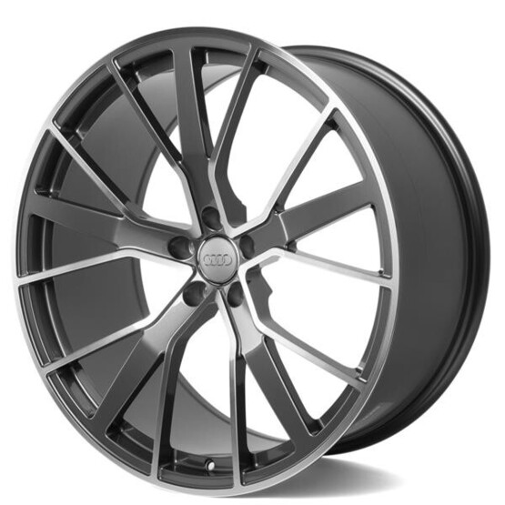 Диск Ptracing Fg424X 21x9.50 5x112 ET30 DIA66.45 ГРАФИТ + ПОЛИРОВАННЫЕ СПИЦЫ