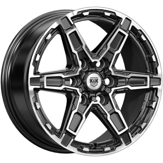 Диск K&K Дистрикт 18x8 6x139.70 ET42 DIA100.10 АЛМАЗ ЧЕРНЫЙ