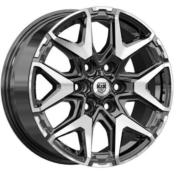 Диск K&K Гангут (Кс1176) 18x7.50 6x114.30 ET46 DIA67.10 АЛМАЗ ЧЕРНЫЙ