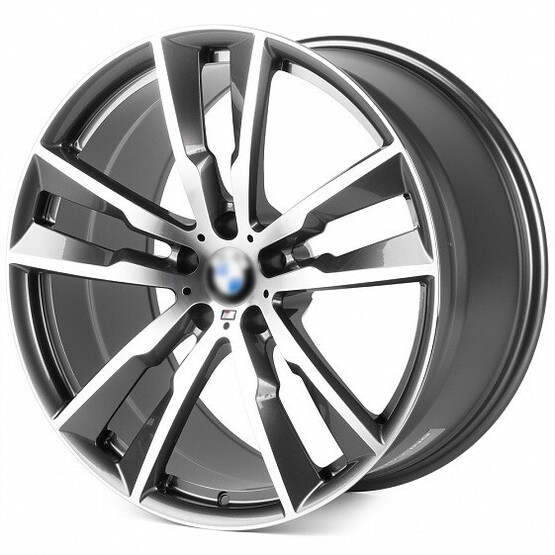 Диск Ptracing Fg165X-Sk352 21x11 5x120 ET37 DIA74.10 ГРАФИТ + ПОЛИРОВАННЫЕ СПИЦЫ