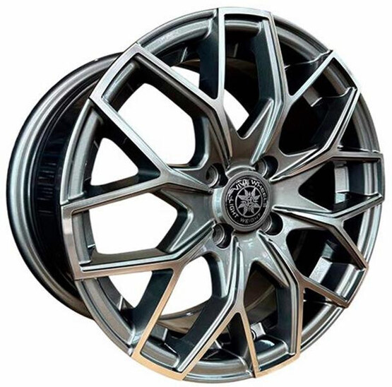 Диск Vive V-06 15x6.50 4x100 ET40 DIA73.10 GRAY MACHINE FACE